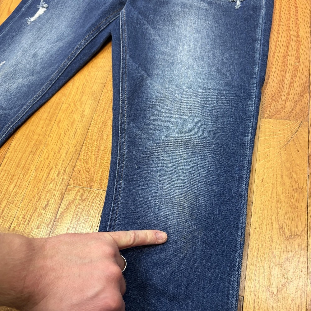 KanCan Jeans‎ Womens 7/27 Medium Wash Blue Distressed Skinny Stretch KC2508M - Picture 7 of 11